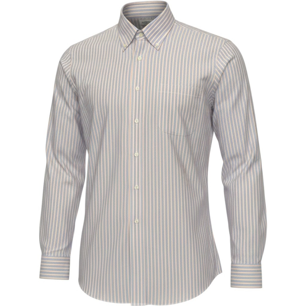 Brooks Brothers 1818 Regent Non-Iron Dress Shirt Blue Stripe 16.5